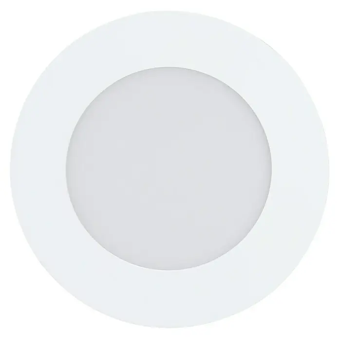 Eglo LED-Einbauspot Fueva-Z - Kaltweiß, Durchmesser: 120 mm, Weiß, 1 Stk. - Weisse LED-Deckenleuchte in runder Bauform. Ideal für moderne Innenräume, bietet energieeffiziente und helle Beleuchtung mit schlichtem Design.