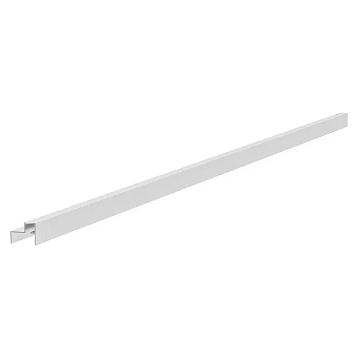 LyghtUp Zaun-Adapterprofil - Länge: 173,3 cm, Silber, Passend für: Holzzäune mit 40 mm Stärke - Silbernes Aluminiumprofil mit C-förmigen und L-förmigen Kanälen.