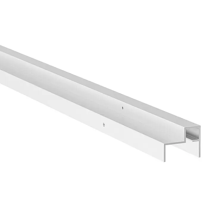 LyghtUp Zaun-Adapterprofil - Länge: 173,3 cm, Silber, Passend für: Holzzäune mit 40 mm Stärke - Silberfarbenes Aluminiumprofil mit C-Kanal und integrierter Montagenut.