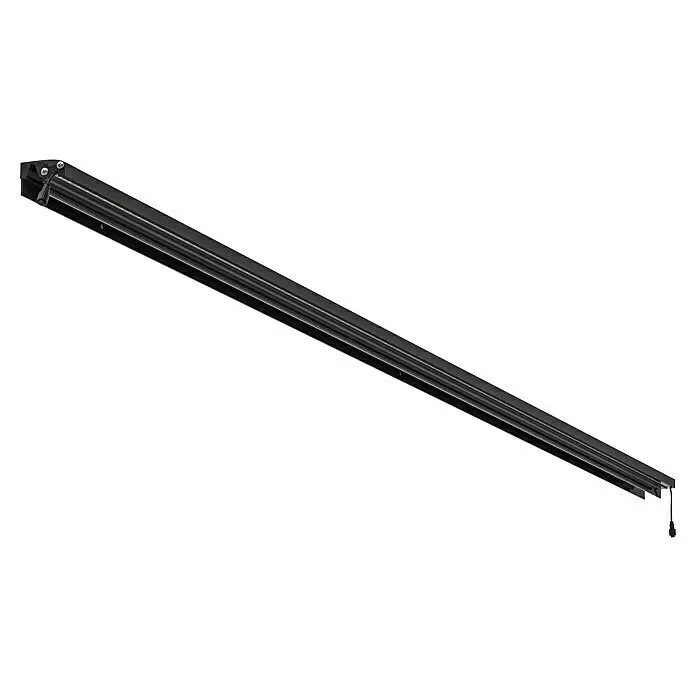LyghtUp Zaunbeleuchtung - Länge: 173,3 cm, Anthrazit, Passend für: WPC- und Aluminium-Steckzäune - Schwarze lineare LED-Lichtleiste mit sichtbaren warmweißen LEDs und Montagezubehör.