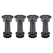 Walteco Postolje za namještaj  (D x Š x V: 5,5 x 5,5 x 12 cm, Plastika, Podesivost: 10 cm - 12 cm) | BAUHAUS