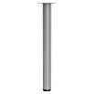 Walteco Möbelfuß (L x B x H: 3 x 3 x 30 cm, Ø x H: 3 x 30 cm, Traglast: 50 kg, Stahl, Grau) | BAUHAUS