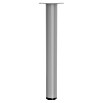 Walteco Möbelfuß (L x B x H: 3 x 3 x 25 cm, Ø x H: 3 x 25 cm, Traglast: 50 kg, Stahl, Grau) | BAUHAUS