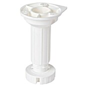 Walteco Postolje za namještaj  (Ø x V: 4,5 x 15 cm, Nosivost: 250 kg, Plastika, Bijela) | BAUHAUS