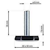 Walteco Vijci za regulaciju  (Ø x V: 3 x 4,28 cm, Navoj: M 8) | BAUHAUS