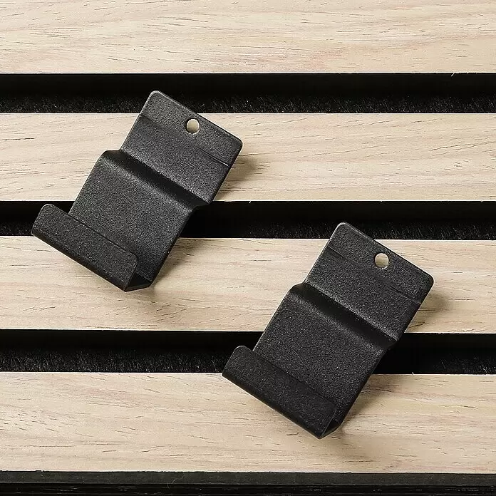 Millex Wandhaken Horizontal - L x B x H: 2,2 x 3 x 4,7 cm, Passend für: Akustikpaneele, Montageart: Einhängen - Detailaufnahme