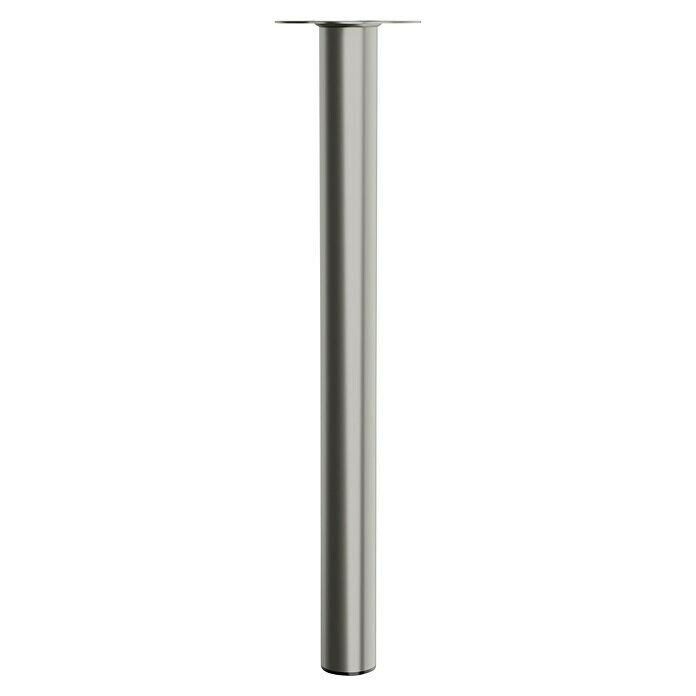 Walteco Möbelfuß (L x B x H: 6 x 6 x 70 cm, Ø x H: 6 x 70 cm, Traglast: 75 kg, Stahl, Nickel) | BAUHAUS