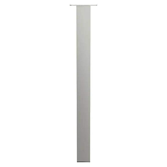 Walteco Teleskop-Möbelfuß - B x L: 6 x 6 cm, Höhenverstellung: 71 cm - 72 cm, Traglast: 75 kg, Stahl, Nickel - Elegante silberne Tischbein, perfekt für moderne Möbeldesigns. Das schlichte Design bietet Stabilität und einen Hauch von Raffinesse für jeden Tisch.