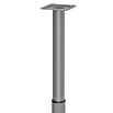 Walteco Teleskop-Möbelfuß (B x L: 3 x 3 cm, Durchmesser: 3 cm, Höhenverstellung: 30 cm - 50 cm, Traglast: 30 kg, Stahl, Grau) | BAUHAUS