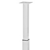 Walteco Teleskop-Möbelfuß (B x L: 6 x 6 cm, Höhenverstellung: 70 cm - 110 cm, Traglast: 80 kg, Stahl, Weiß, Eckig) | BAUHAUS