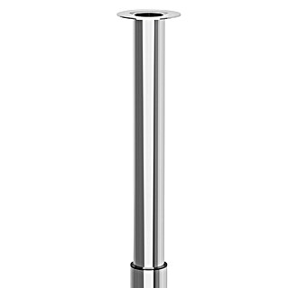 Walteco Teleskop-Möbelfuß (B x L: 6 x 6 cm, Höhenverstellung: 70 cm - 110 cm, Traglast: 80 kg, Stahl, Silber, Rund)