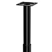 Walteco Teleskop-Möbelfuß (B x L: 3 x 3 cm, Durchmesser: 3 cm, Höhenverstellung: 21 cm - 35 cm, Traglast: 30 kg, Stahl, Schwarz) | BAUHAUS