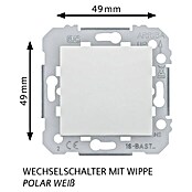 Siemens DELTA Viva Wechselschalter SIE039628 (Polar Weiß, Glänzend, 10 A, Unterputz) | BAUHAUS