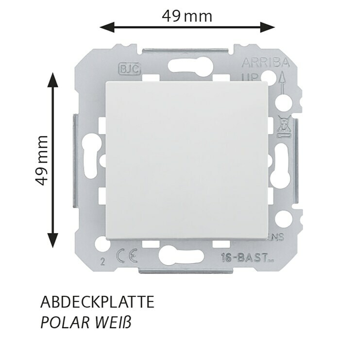 Siemens DELTA Viva Blindabdeckung SIE039758 (Polar Weiß, Kunststoff, IP20, Unterputz) | BAUHAUS