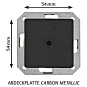 Siemens DELTA Mega Blindabdeckung SIE039536 (Carbon Metallic, Kunststoff, IP20, Unterputz) | BAUHAUS