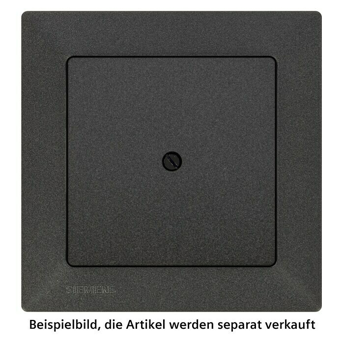 Siemens DELTA Mega Blindabdeckung SIE039536 (Carbon Metallic, Kunststoff, IP20, Unterputz) | BAUHAUS