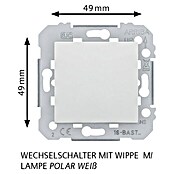 Siemens DELTA Viva Kontrollschalter SIE039642 (Polar Weiß, Glänzend, 10 A, Unterputz) | BAUHAUS