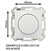 Siemens DELTA Viva LED-Dimmer SIE039727 (Polar Weiß, Kunststoff, Unterputz) | BAUHAUS