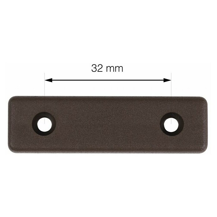 Walteco Nogica za namještaj  (Smeđa, 8 Kom., 5 x 1,4 x 0,5 cm, Vijci) | BAUHAUS