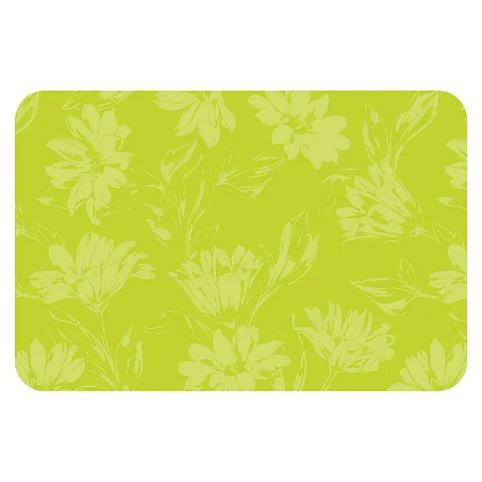 D-c-fix Rio Tisch-Set - Stella, Limone, 44 x 29 cm - Eine hellgrüne Tischdecke mit einem Blumenmuster. Das Muster ist dezent und elegant gehalten. Ideal für jeden Esstisch.