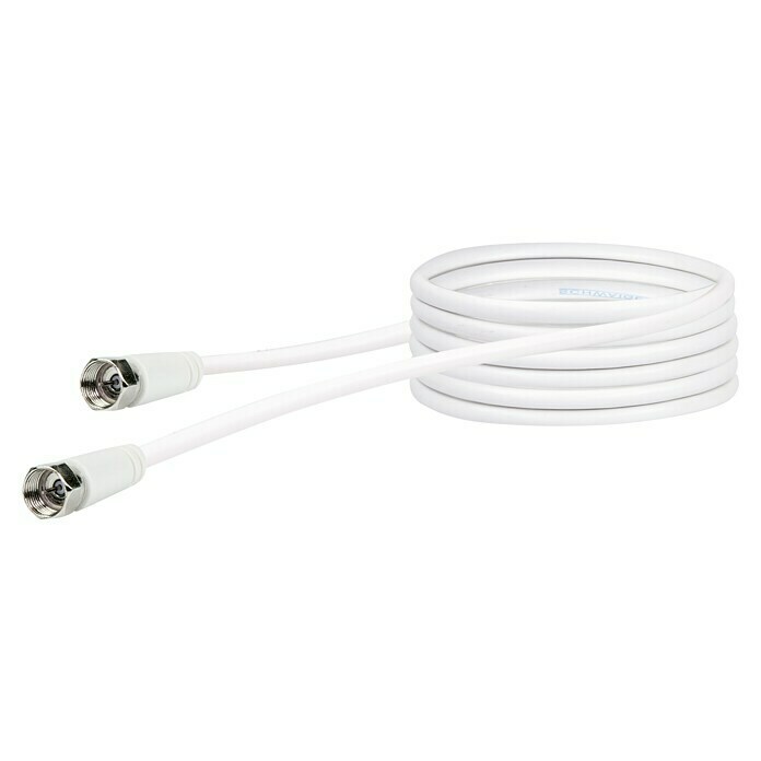 Schwaiger Priključni kabel za satelitsku antenu (5 m, Bijelo, 90 dB)