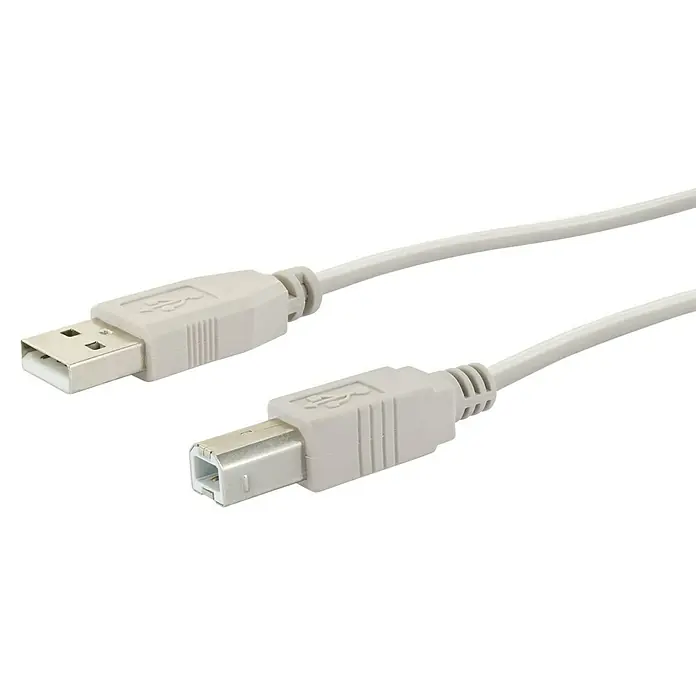 Schwaiger USB-Kabel 2.0 - 3 m, Grau, USB 2.0 A Stecker auf USB 2.0 B Stecker - Graues USB-Kabel mit USB-A- und USB-B-Anschlüssen für den vielseitigen Einsatz. Ideal zum Verbinden von Geräten wie Druckern und Scannern.