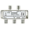 Schwaiger Verteiler (4-fach, F-Buchse, 5 - 1.000 MHz, 8 dB)