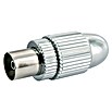 Schwaiger Koax-Steckbuchse (Metall, Schraubbare Innenleiter, Geschirmt)