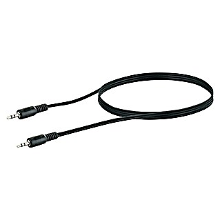 Schwaiger Audio-Kabel (2 x Klinkenstecker 3,5 mm, Schwarz, Länge: 3 m)
