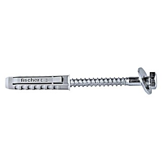 Schwaiger Schraubensatz & Fischer Dübel Set (4 x Schrauben (8x80 mm), 4 x Dübel (12x60 mm), 4 x Beilagscheiben)