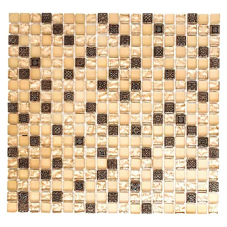 Mosaikfliese Quadrat Crystal Mix XCM M960