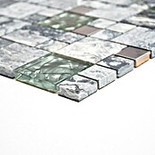 Mosaikfliese Crystal Mix XCM MC609 (30 x 30 cm, Grau, Poliert)