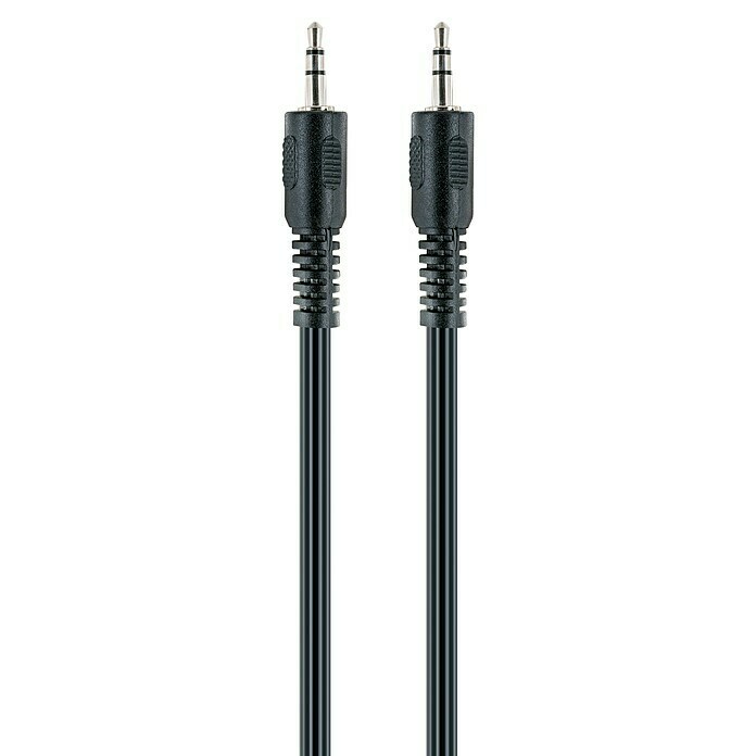 Schwaiger Audio-Kabel (2 x Klinkenstecker 3,5 mm, Schwarz, Länge
