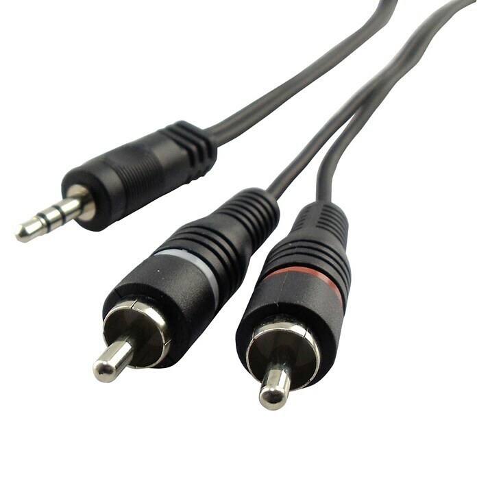 Schwaiger Audio kabel (2 x Cinch utikač, 1 x TRS utikač 3,5 mm, 5 m)