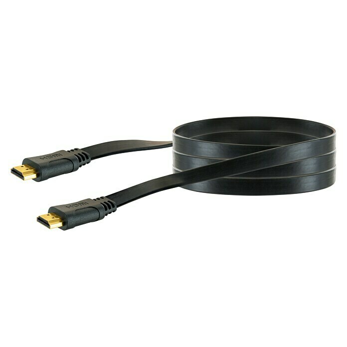 Schwaiger HDMI-Kabel Ethernet (Schwarz, 3 m, 18 Gbit/s) |