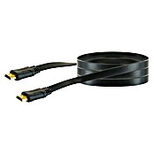Schwaiger HDMI-Kabel (1,5 m, Geschirmt, Vergoldete Kontakte, Flach)