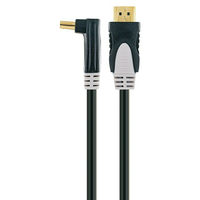 Schwaiger HDMI-Kabel Ethernet 1,5 m, 18 Gbit/s, 90° abgewinkelt) | BAUHAUS