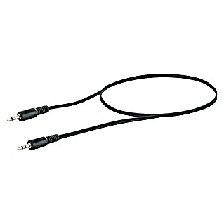 Schwaiger Audio-Kabel (2 x Klinkenstecker 3,5 mm, Schwarz, Länge: 0,75 m)