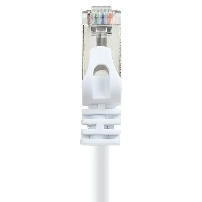 Schwaiger Netzwerk-Kabel - Länge: 0,5 m, Weiß, RJ45-Stecker, Bis zu 1 GBit/s - Weißer RJ45-Stecker für Ethernet-Kabel, ideal für Netzwerkverbindungen und Datenübertragung in hoher Qualität.
