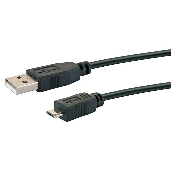 Schwaiger USB-Kabel (1,8 m, USB A-Stecker, USB Micro-B-Stecker)