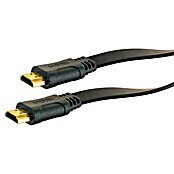 Schwaiger HDMI-Kabel (1,5 m, Geschirmt, Vergoldete Kontakte, Flach)