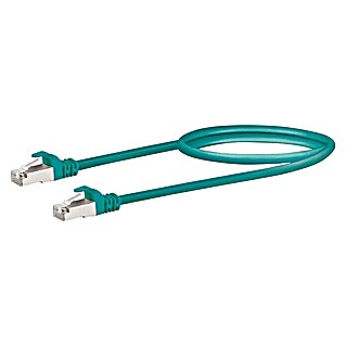 Schwaiger Netzwerk-Kabel (CAT6, Länge: 0,5 m, Grün, RJ45-Stecker, Bis zu 1 GBit/s)
