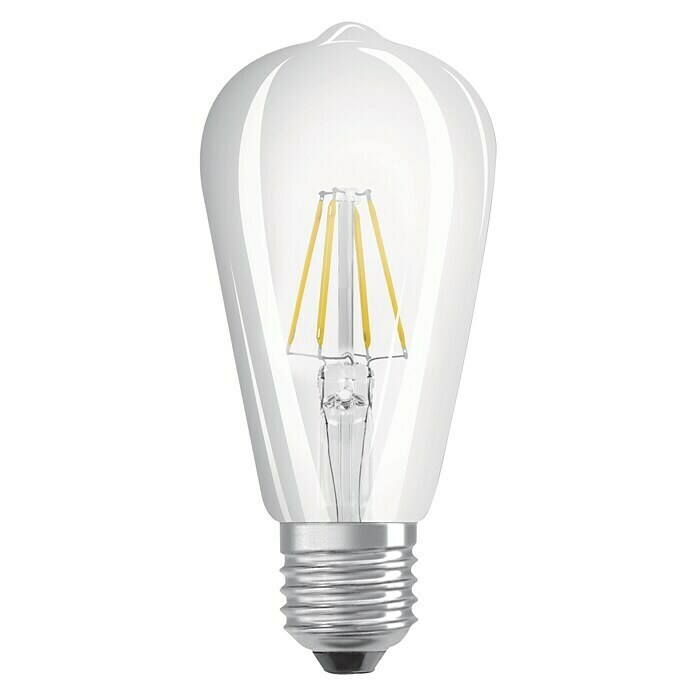Osram Bombilla LED Retrofit Classic ST (6 W, E27, Blanco cálido, Claro)