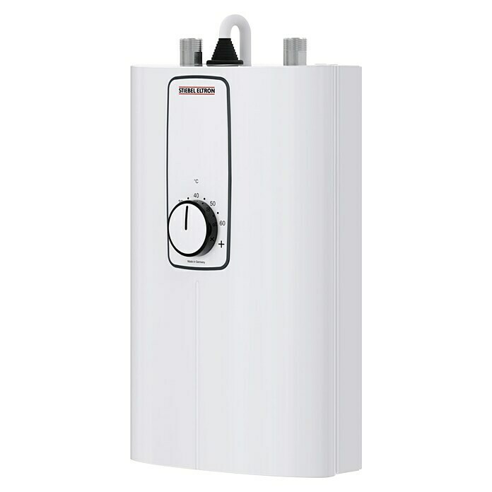 Bosch elektronischer Durchlauferhitzer Tronic 5000 21/24/27 kW,  umschaltbar, druckfest, stufenlose Temperaturwahl, 400 V, moderne  Glas-Optik, weiß : : Baumarkt