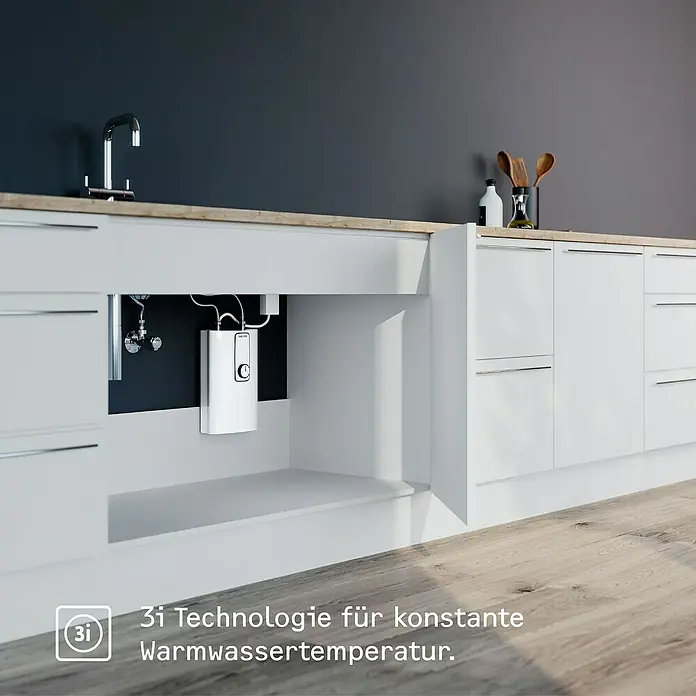 Stiebel Eltron Durchlauferhitzer DCE 11/13 - 13,5 kW, Elektronisch, Geschlossen - Untertischgerät für die Warmwasserversorgung.