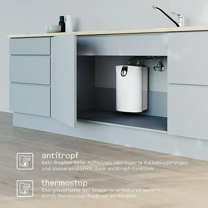 STIEBEL ELTRON Zweigriff-Mischarmatur Für Warmwasserspeicher - WDM Armatur Silber