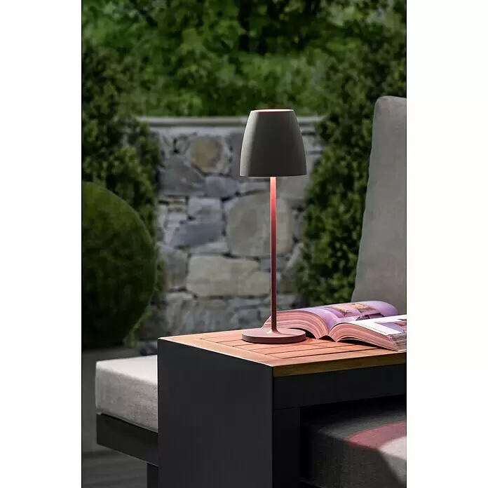 Lavida Akku-Tischleuchte Silea - 3,3 W, Anthrazit, Lichtfarbe: RGBW - Stimmungsaufnahme
