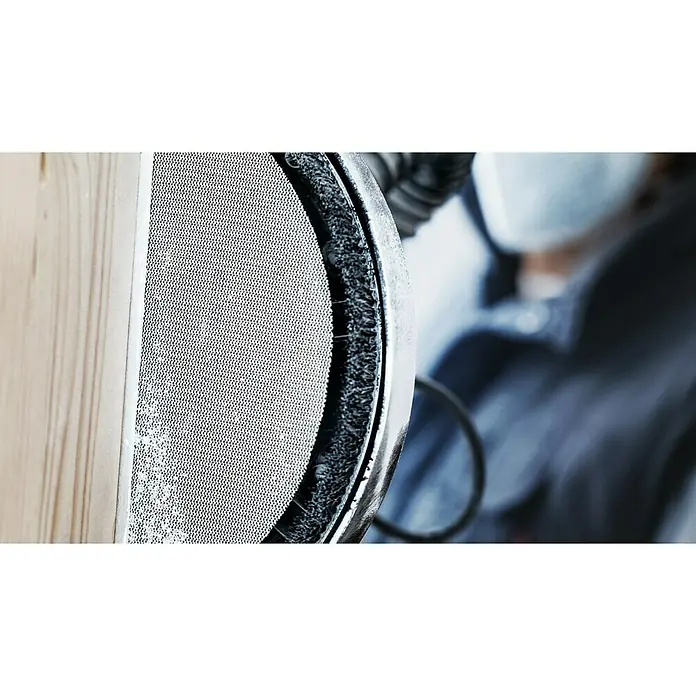 Bosch Expert Schleifgitter-Set M480 -  - Nahaufnahme eines Pop-Filters, der für klare Gesangsaufnahmen mit einem Studiomikrofon verwendet wird und unerwünschte Geräusche reduziert.