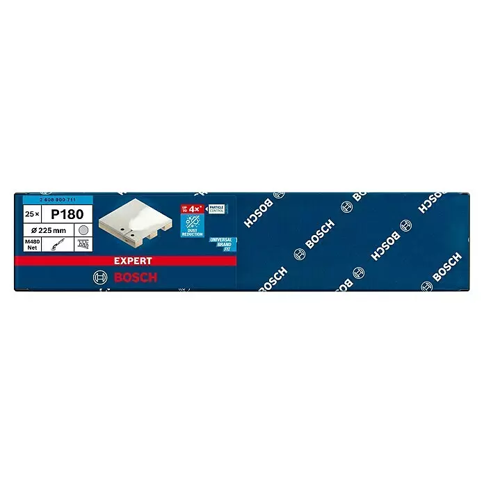Bosch Expert Schleifgitter-Set M480 -  - Bosch Expert M480 Net P180 Schleifscheiben, 25 Stück, 225mm Durchmesser, für Staubreduzierung und Partikelkontrolle.