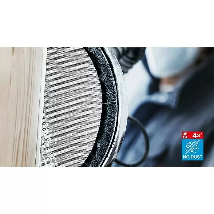 Bosch Expert Schleifgitter-Set M480 - Durchmesser: 225 mm, je 2 x P80/120/180, 1 x Schleiftellerschoner, 7 -tlg. - Detailaufnahme